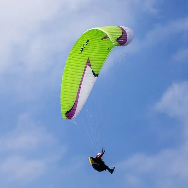 paragliding on air