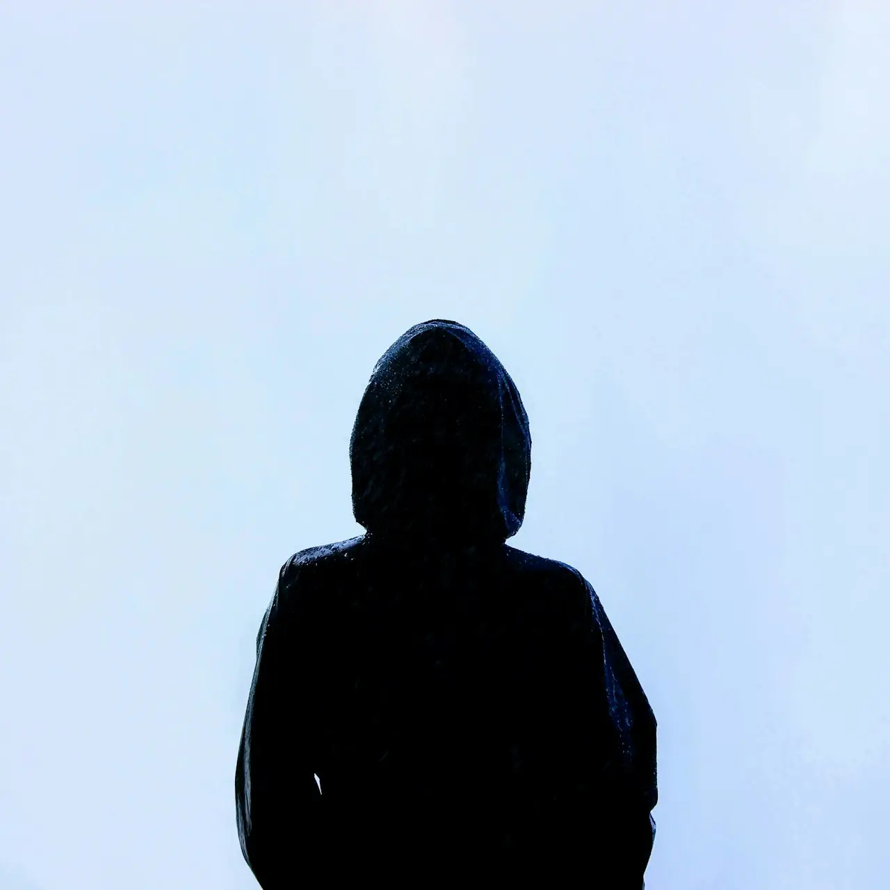 person wearing hoodie